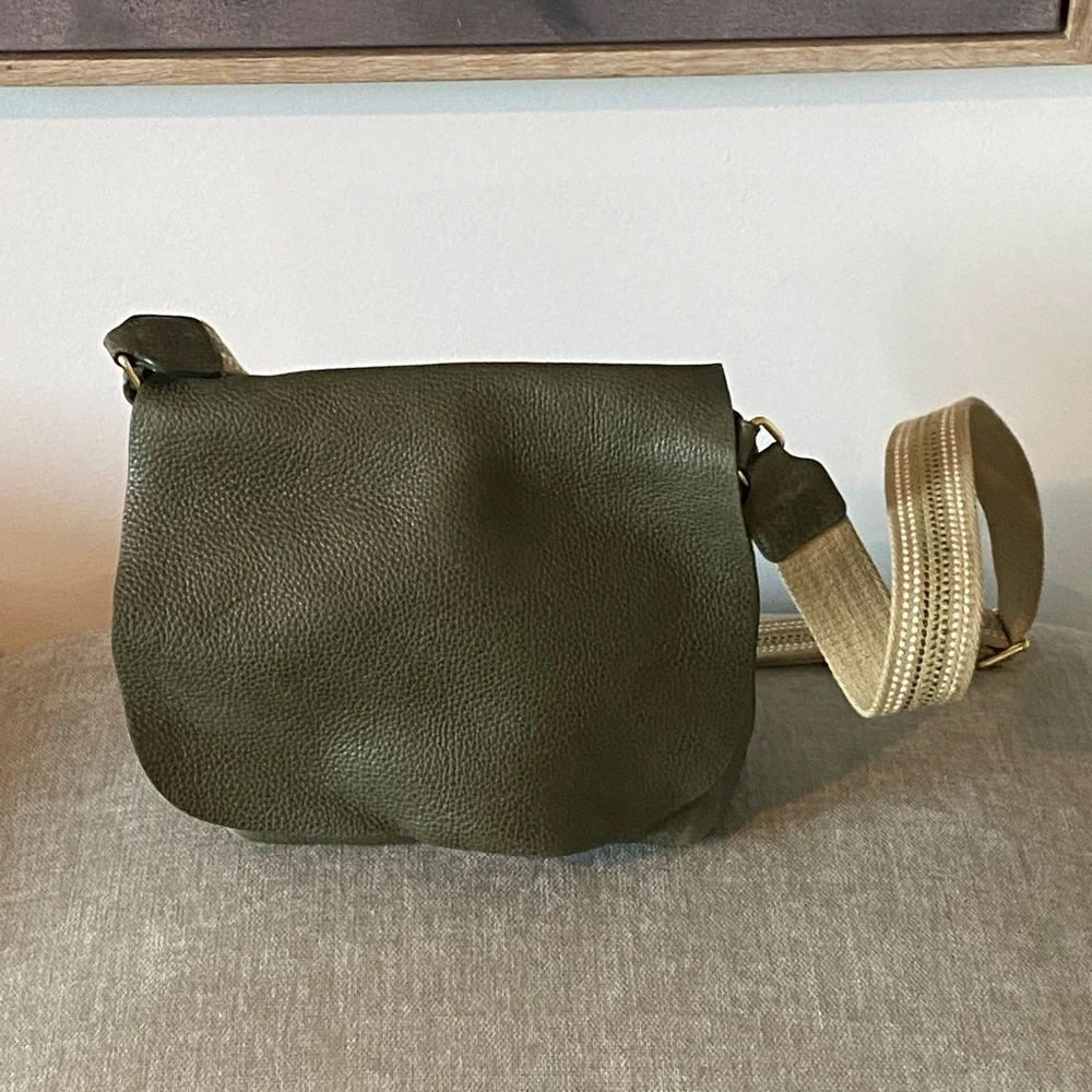 GiGi New York Olive Crossbody Bag